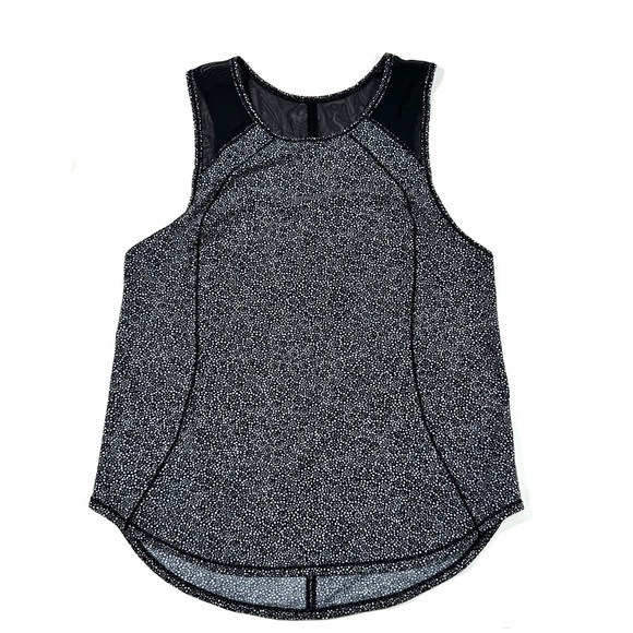 Lululemon Sculpt Tank Top Freckle Flower Black White - Picture 1 of 6